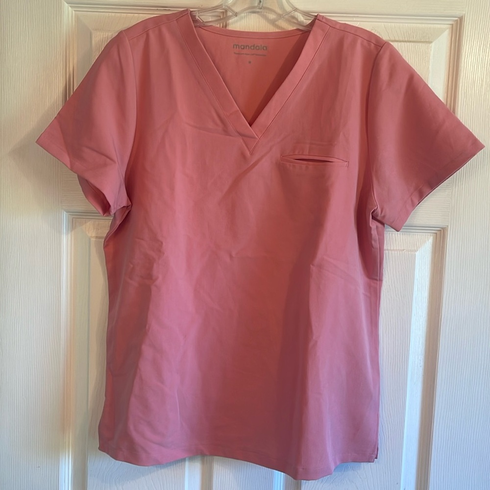 Women's Pink V-Neck Top